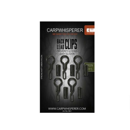 Back lead clips 5 stuks Geschikt om te gebruiken met de adjustable zig rig