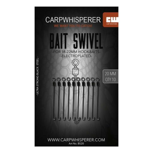 Bait swivel 20mm 10 stuks De bait swivel voor het snel bevestigen van je boilies