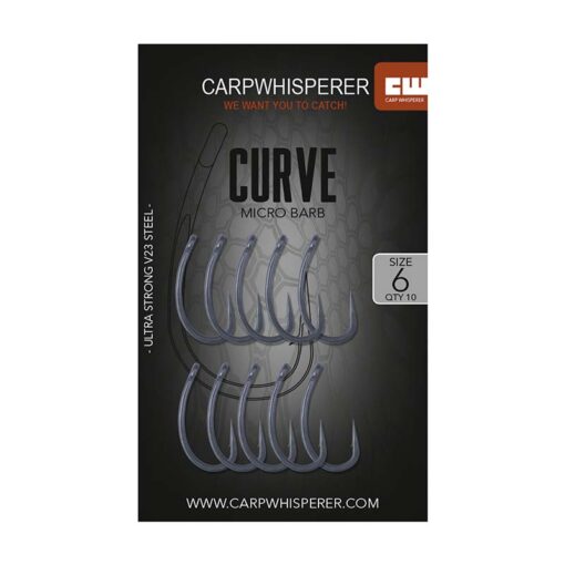 Curve karperhaken maat 6 micro barb Curve zonder weerhaak