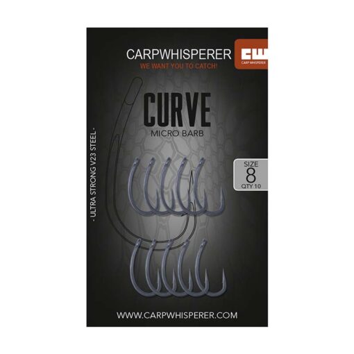 Curve karperhaken maat 8 Curve allround karperhaak met weerhaak in maat 8