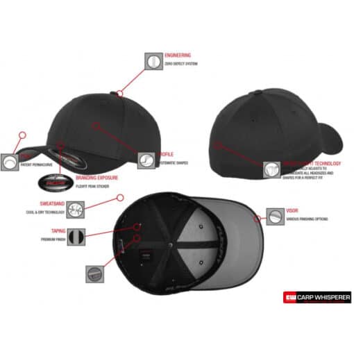 Flexfit cap Kant en klare flex fit cap voor de karpervisser