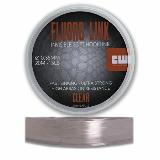 Fluoro link is een fluoro carbon vislijn speciaal om karper onderlijnen te maken