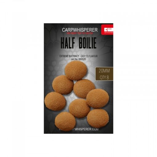 half-boilie brown 20mm half boilie pop up foam om wafters en pop ups te maken