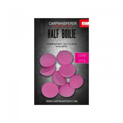 half-boilie pink 20mm half boilie pop up foam om wafters en pop ups te maken