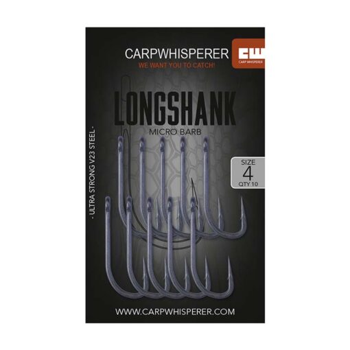 Longshank karperhaak 4 Langstelige karperhaak in maat 4
