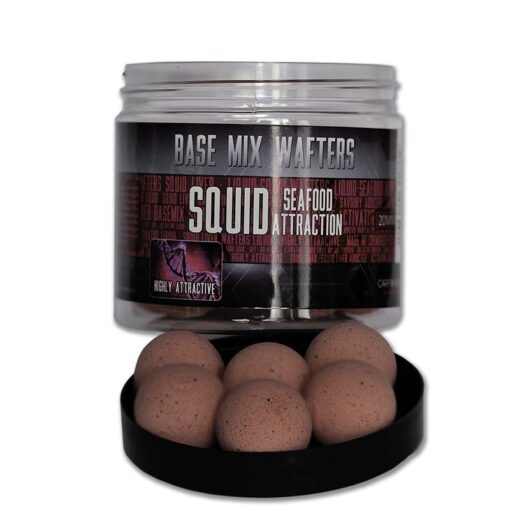 Squid liver wafter 20mm Squid liver wafter is een langzaam zinkende boilie voor het karpervissen