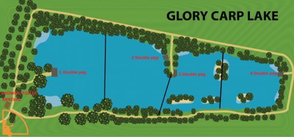 plattegrond glory carp lake